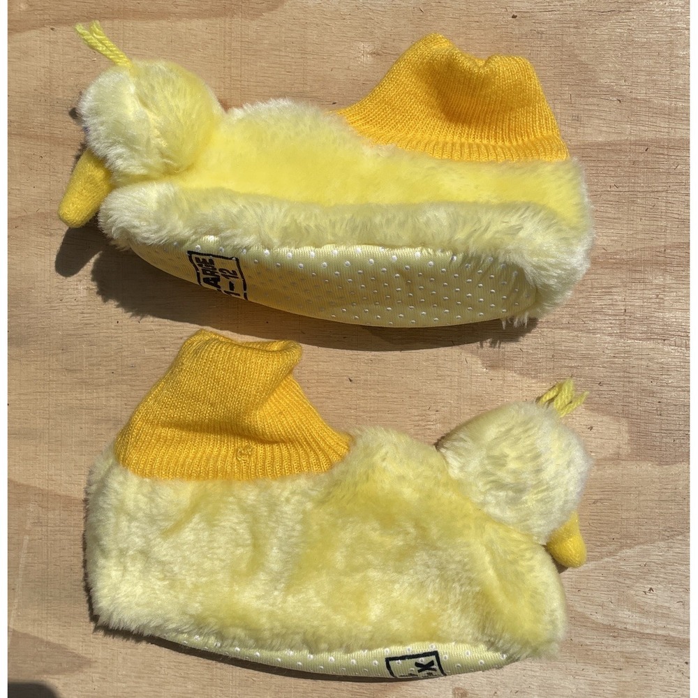 Vintage Big Bird Kid's Slippers 1990 XL 11-12 Sesame Street